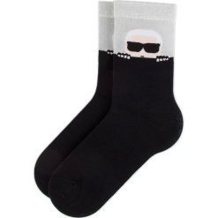 Skarpety Wysokie Damskie KARL LAGERFELD - 91KW6001 Black. Czarne skarpety KARL LAGERFELD, bez wzorów, z materiału. Za 149.00 zł.