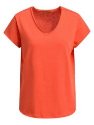 Smith & Soul Koszulka w kolorze czerwonym rozmiar: XS. Czerwone bluzki Smith & Soul, xs, bez wzorów, z bawełny, bez kołnierzyka, bez ramiączek. Za 78.99 zł.