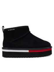 Tommy Jeans Śniegowce Tjw Flatform Snow Boot Suede EN0EN02841 Czarny. Czarne trapery i śniegowce Tommy Jeans, z jeansu. Za 649.99 zł.