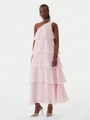 Vero Moda Sukienka koktajlowa Felicia 10348522 Różowy Regular Fit. Czerwone sukienki Vero Moda, l, bez wzorów, z syntetyku, wizytowe, bez kołnierzyka, bez ramiączek. Za 359.99 zł.