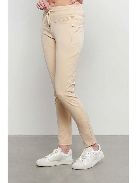 &Co Woman Spodnie "Pippa" w kolorze beżowym rozmiar: S. Brązowe spodnie dresowe &Co Woman, s, bez wzorów, z dresówki. Za 165.45 zł.