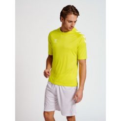 Koszulka Hummel Core Poly. Żółte bluzki Hummel, xl, bez wzorów, sportowe, bez kołnierzyka, bez ramiączek. Za 77.00 zł.