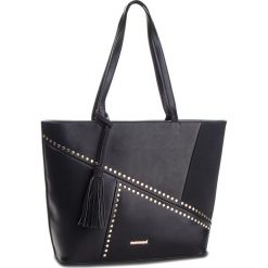 Torebka MONNARI - BAG4830-020 Black. Czarne shopper Monnari, z aplikacjami, ze skóry ekologicznej, duże, zdobione, bez dodatków. W wyprzedaży za 139.00 zł.