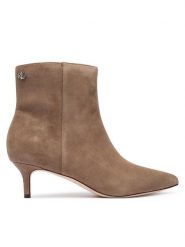 LAUREN RALPH LAUREN Botki McKay 802967779008 Beżowy. Brązowe botki Lauren Ralph Lauren, bez wzorów, ze skóry, bez obcasa, na szpilce, bez zapięcia. Za 889.99 zł.