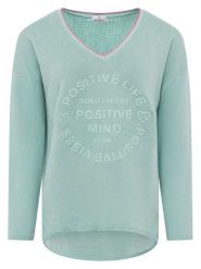 Zwillingsherz Bluza w kolorze zielonym rozmiar: L/XL. Zielone bluzy Zwillingsherz, l, bez wzorów, bez kaptura. Za 164.02 zł.