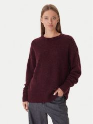 Patrizia Pepe Sweter 2K0326/K293-M536 Bordowy Regular Fit. Czerwone swetry Patrizia Pepe, m, bez wzorów, z syntetyku, bez ramiączek. Za 919.99 zł.