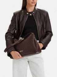 Nine West Torebka CEO-CRYSTAL POISE-JH7438 Brązowy. Brązowe torebki klasyczne Nine West, bez wzorów, ze skóry, bez dodatków. Za 249.99 zł.