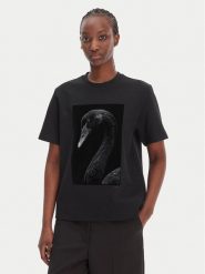 BOSS T-Shirt Eharpa2 50563277 Czarny Regular Fit. Czarne t-shirty Boss, l, bez wzorów, z bawełny, bez kołnierzyka, bez ramiączek. Za 569.99 zł.