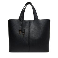 Torebka Elisabetta Franchi. Czarne shopper Elisabetta Franchi, bez wzorów, bez dodatków. Za 1,479.00 zł.