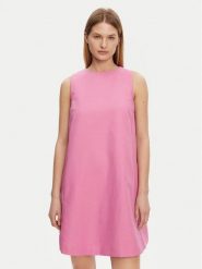Weekend Max Mara Sukienka codzienna Racer 2515221102 Różowy Regular Fit. Czerwone sukienki Weekend Max Mara, na co dzień, bez wzorów, z bawełny, bez kołnierzyka, bez ramiączek, proste. Za 799.99 zł.