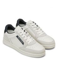 Marc O´Polo Skórzane sneakersy w kolorze biało-granatowym rozmiar: 39. Białe trampki bez wzorów, bez zapięcia. Za 289.88 zł.