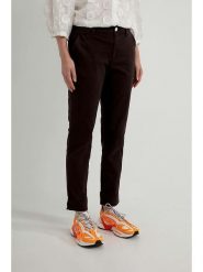 Josephine & Co Spodnie "Les pants" w kolorze ciemnobrązowym rozmiar: 34. Brązowe spodnie materiałowe Josephine & Co, bez wzorów, z materiału. Za 206.91 zł.