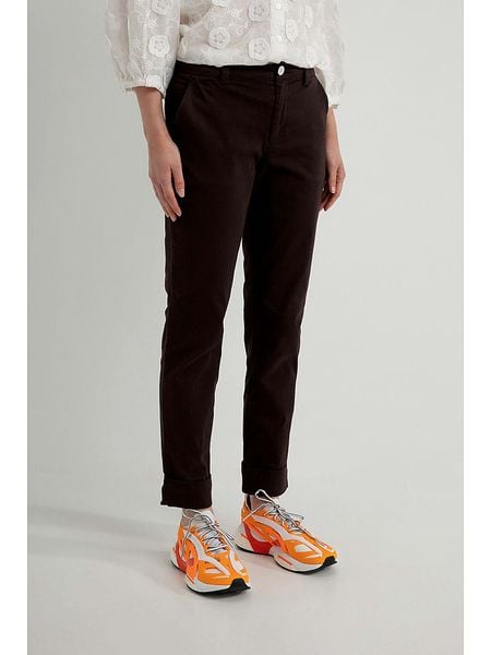 Josephine & Co Spodnie "Les pants" w kolorze ciemnobrązowym rozmiar: 34. Brązowe spodnie materiałowe Josephine & Co, bez wzorów, z materiału. Za 170.07 zł.