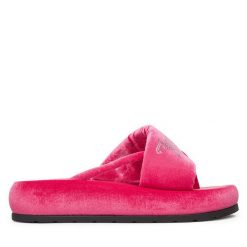 Japonki Juicy Couture. Czerwone klapki Juicy Couture, bez wzorów, bez obcasa. Za 159.99 zł.