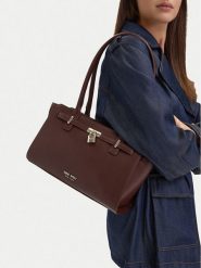 Nine West Torebka EO-GOLDEN FRAME-LDA9424 Brązowy. Brązowe torebki klasyczne Nine West, bez wzorów, ze skóry, bez dodatków. Za 279.99 zł.