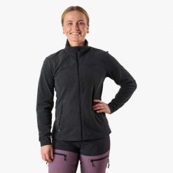 Bluza polarowa hiking damska Swedemount Lofoten Fleece wodoodporna. Czarne bluzy SWEDEMOUNT, na zimę, bez wzorów, z polaru, bez kaptura. Za 199.99 zł.