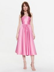 Pinko Sukienka koktajlowa Aminga 100298 A0I0 Różowy Regular Fit. Czerwone sukienki Pinko, bez wzorów, z syntetyku, wizytowe, bez kołnierzyka, bez ramiączek. Za 1,659.00 zł.