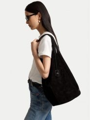 Polo Ralph Lauren Torebka 428P23816002 Czarny. Czarne shopper Polo Ralph Lauren, bez wzorów, ze skóry, bez dodatków. Za 3,499.00 zł.