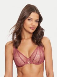 Chantelle X Biustonosz z fiszbiną Xquisite C01AMA Różowy. Czerwone biustonosze Chantelle X, bez wzorów, z syntetyku. Za 349.99 zł.