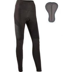 Spodnie rowerowe MTB damskie Rockrider zimowe. Czarne spodnie sportowe ROCKRIDER, na zimę, l, bez wzorów, z elastanu, rowerowe. Za 199.99 zł.