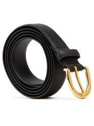 Lauren Ralph Lauren Pasek Damski Charm Classc 412802952004 Czarny. Czarne paski Lauren Ralph Lauren, bez wzorów, ze skóry. Za 249.17 zł.