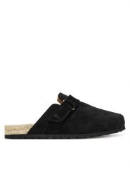 Manebi Espadryle K 1.0 B0 Czarny. Czarne espadryle Manebi, bez wzorów, ze skóry, bez obcasa, bez zapięcia. Za 499.99 zł.