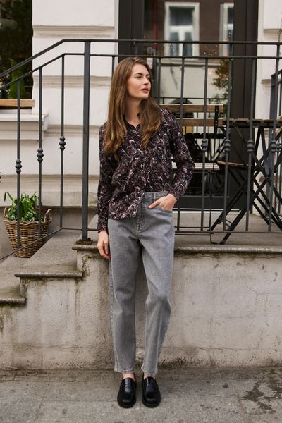 Jeansy z mom fit szare. Szare jeansy MOODO, l, bez wzorów. Za 139.99 zł.