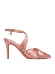 Nine West Szpilki CEO-259-73 02 Różowy. Czerwone szpilki Nine West, bez wzorów, z materiału, bez obcasa, na szpilce, bez zapięcia. Za 249.99 zł.