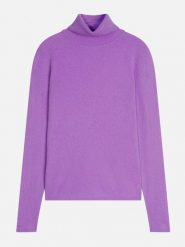 AUTHENTIC CASHMERE Kaszmirowy golf "Bise" w kolorze fioletowym rozmiar: XXL. Różowe golfy AUTHENTIC CASHMERE, xxl, bez wzorów, z kaszmiru, bez ramiączek. Za 365.42 zł.