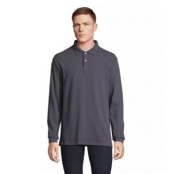 Koszulka polo z długim rękawem Sol's Pacific. Szare bluzki SOL'S, s, bez wzorów, bez kołnierzyka, bez ramiączek. Za 134.00 zł.