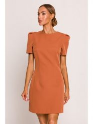 Made of emotion Sukienka w kolorze pomarańczowym rozmiar: L. Pomarańczowe sukienki Made Of Emotion, l, bez wzorów, bez kołnierzyka, bez ramiączek, mini. Za 209.99 zł.