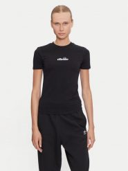 Ellesse T-Shirt SGP16458 Czarny Regular Fit. Czarne t-shirty Ellesse, bez wzorów, z bawełny, bez kołnierzyka, bez ramiączek. Za 59.99 zł.