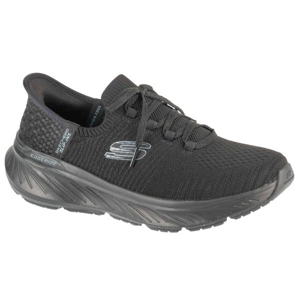 Buty sportowe Sneakersy damskie, Slip-Ins: Edgeride - Impression. Czarne obuwie sportowe Skechers, bez zapięcia, trekkingowe, Skechers Sport. Za 299.99 zł.