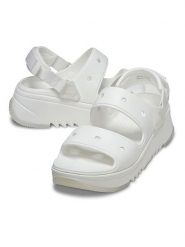 Crocs Sandały "Classic Hiker Xscape" w kolorze białym rozmiar: 41/42. Białe sandały Crocs, bez wzorów, klasyczne, z otwartym noskiem, bez obcasa, bez zapięcia. Za 138.21 zł.