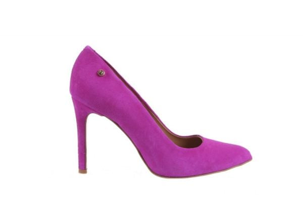 Szpilki Bayla-156 2684 14 Fuksja, Skóra naturalna - 39. Fioletowe szpilki Bayla, bez wzorów, z materiału, biznesowe, bez obcasa, na obcasie, bez zapięcia. W wyprzedaży za 134.10 zł.