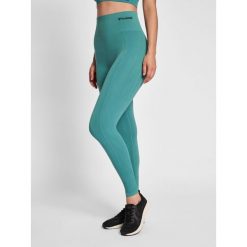 Damskie wysokie legginsy Hummel TIF. Zielone legginsy Hummel, l, bez wzorów, z dzianiny. Za 101.00 zł.