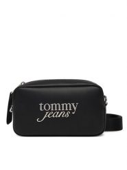 Tommy Jeans Torebka Tjw Bold Script Camera Bag AW0AW17897 Czarny. Czarne listonoszki Tommy Jeans, bez wzorów, z jeansu, bez dodatków. Za 389.99 zł.