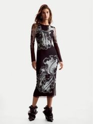 Desigual Sukienka codzienna Reims Lacroix 26SWVK53 Czarny Regular Fit. Czarne sukienki Desigual, na co dzień, l, bez wzorów, z syntetyku, bez kołnierzyka, bez ramiączek, proste. Za 489.99 zł.