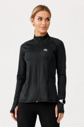 Damska bluza sportowa szybkoschnąca do biegania Rough Radical Freedom. Czarne bluzy ROUGH RADICAL, na jesień, l, bez wzorów, z dzianiny, bez kaptura. Za 199.90 zł.