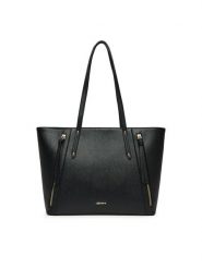 JENNY Torebka C-JNY-M-009-08 Czarny. Czarne shopper Jenny, bez wzorów, z materiału, bez dodatków. Za 159.99 zł.