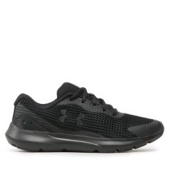 Buty do biegania Under Armour. Czarne obuwie sportowe Under Armour, bez zapięcia, do biegania. Za 159.99 zł.