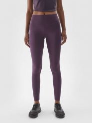 4F Legginsy sportowe w kolorze fioletowym rozmiar: XL. Różowe legginsy 4f, xl, bez wzorów, z materiału. Za 66.00 zł.