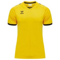 HUMMEL bluzka sportowa CORE VOLLEY TEE. Żółte koszulki sportowe Hummel, bez wzorów, bez ramiączek, do piłki nożnej. Za 83.99 zł.