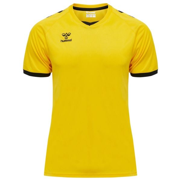 HUMMEL bluzka sportowa CORE VOLLEY TEE. Żółte koszulki sportowe Hummel, bez wzorów, bez ramiączek, do piłki nożnej. Za 83.99 zł.