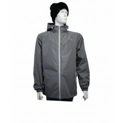 Kurtka wodoodporna Élémenterre Bragg. Szare kurtki sportowe Elementerre, l, bez wzorów, z softshellu, bez kaptura, trekkingowe. Za 284.50 zł.