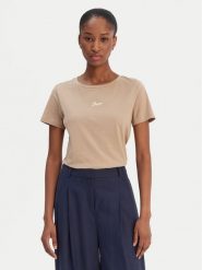 BOSS T-Shirt Elove 50554696 Brązowy Regular Fit. Brązowe t-shirty Boss, xs, bez wzorów, z bawełny, bez kołnierzyka, bez ramiączek. Za 229.99 zł.