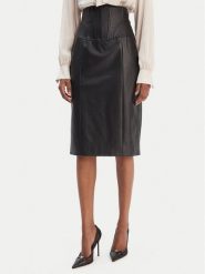 Bardot Spódnica z imitacji skóry Henley 60225SB Czarny Slim Fit. Czarne spódnice Bardot, bez wzorów, ze skóry. Za 489.99 zł.