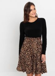 Sukienka mini. Czarne sukienki bonprix, bez wzorów, bez kołnierzyka, bez ramiączek, mini. Za 169.99 zł.