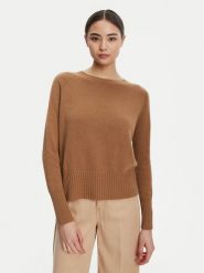 Marella Sweter Spider 2523366354 Brązowy Oversize. Brązowe swetry Marella, xxl, bez wzorów, z syntetyku, bez ramiączek. Za 799.99 zł.