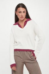 Sweter damski z kołnierzem LIU JO. Swetry Liu Jo, xs, bez wzorów, bez ramiączek. Za 599.00 zł.